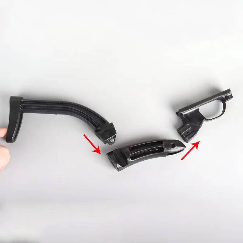 Back-to-back handle with screws